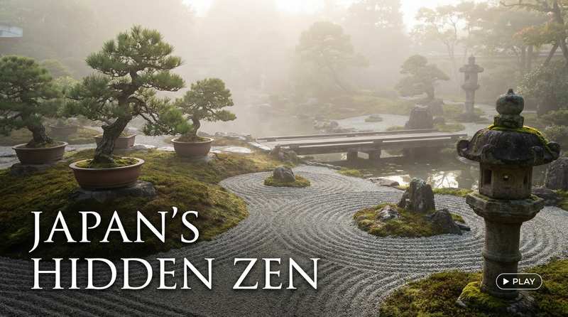 国产视频植物视频-日式禅意盆景视频